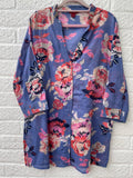 Monsoon Cotton Tunic Shirt Size 16
