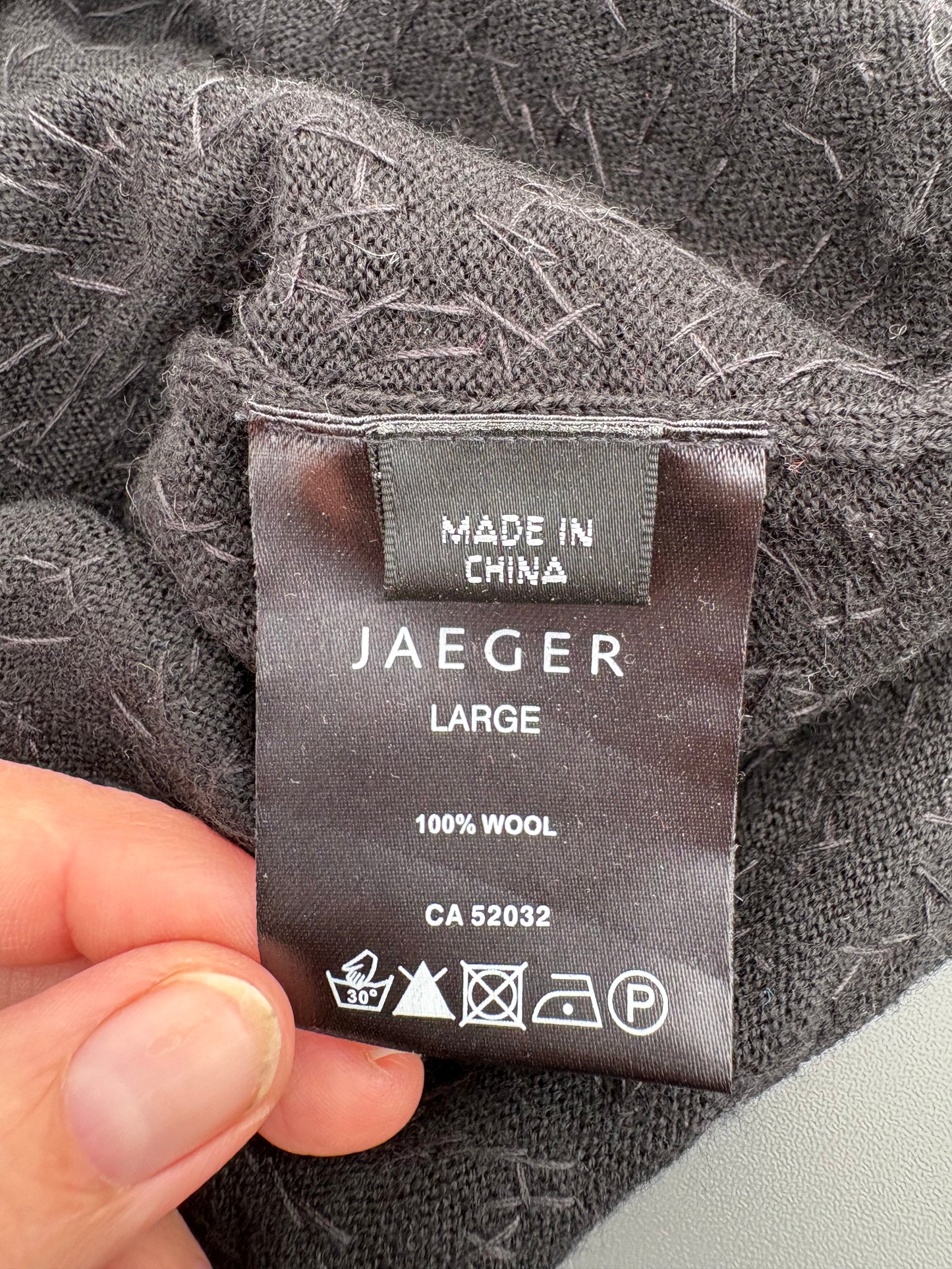 Jaeger Wool Sequin Dress Size Large