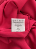 Gina Bacconi Knee Length Pink Stretch Dress Size UK 14