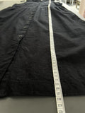 Hush Linen Mix Black Button Up Midi Length Sleeveless Dress Size UK 14