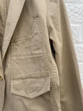 DKNY Beige Cotton Jacket Size 10