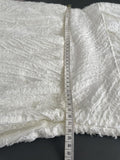 Zara New Ivory Midi Length Textured Dress Size Medium