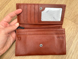 Yoshi Leather and Canvas Sunflower Purse