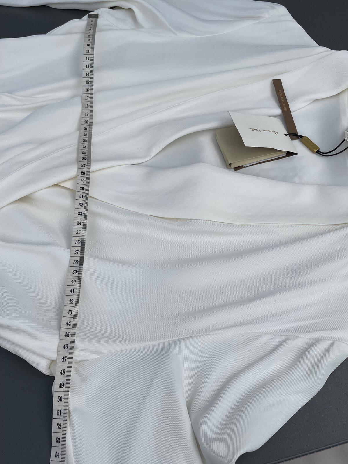 Massimo Dutti BNWT New Ivory Button Up Wrap Dress Size UK 12