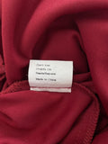 Jovani Deep Red Full Length Halter Neck Evening Dress SIze UK 12