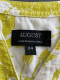August SA Linen Dress Size Medium