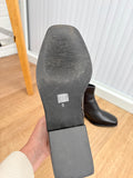 M&S Leather Ankle Boots Size UK 5