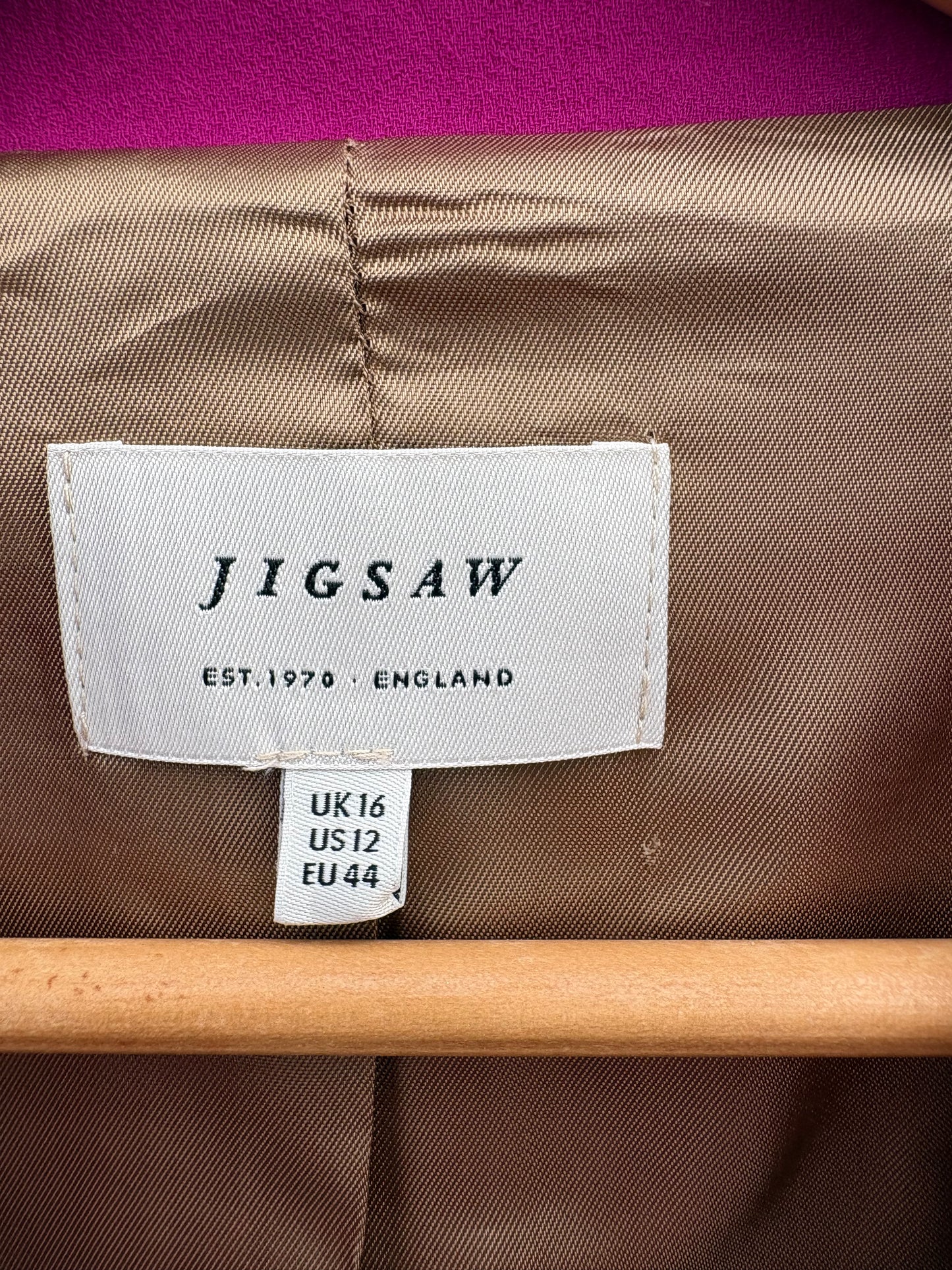 Jigsaw Tuxedo Blazer Size 16
