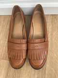 Hotter Tan Leather Loafers Size UK 5.5