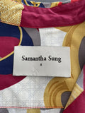 Samantha Sung Rare Mid Length Sleeveless Shirt Dress SIze UK 12