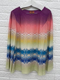 Missoni Designer Multicoloured Top Size 18 (IT 50)