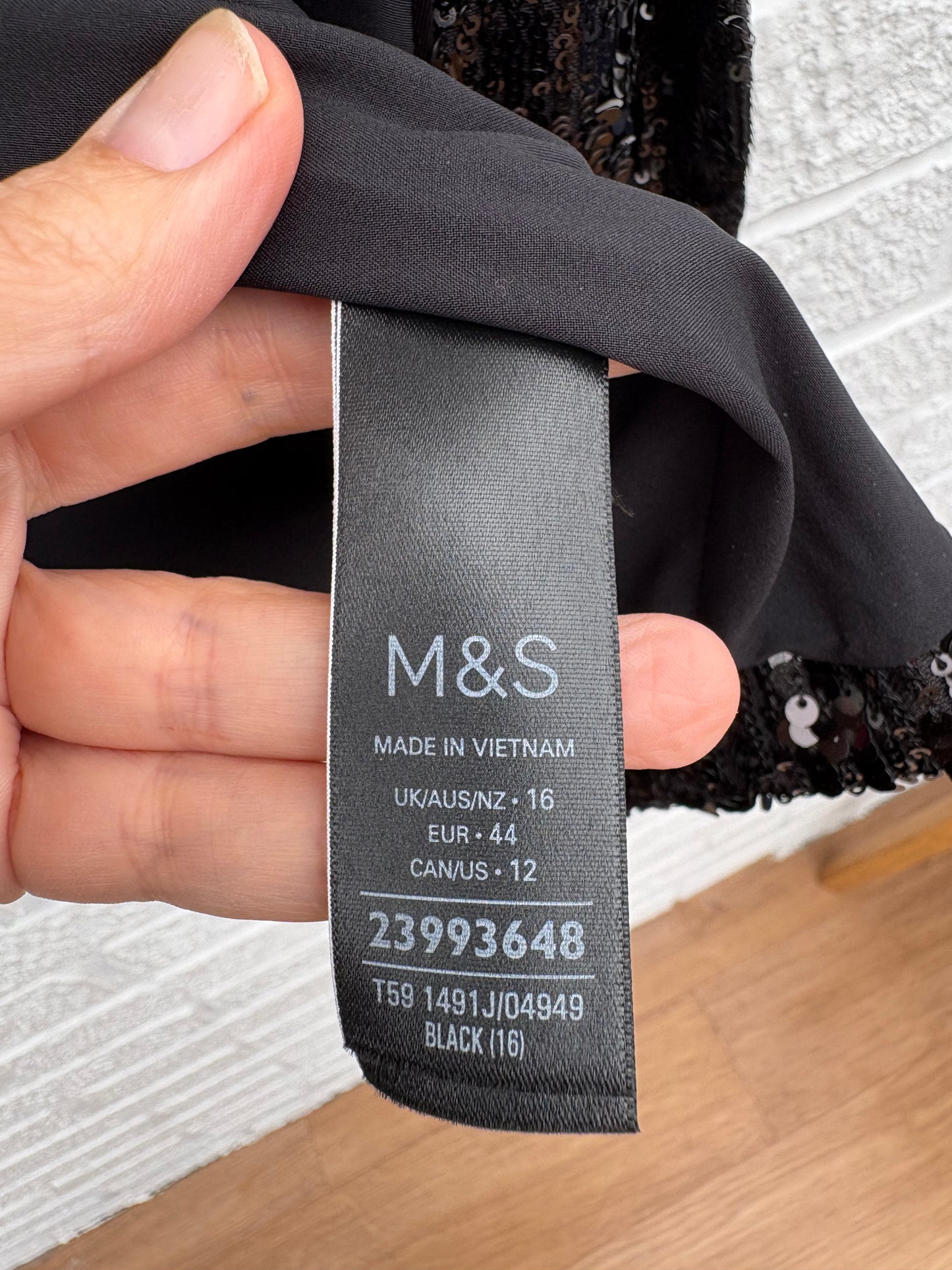 M&S Sequin Jacket Size 16