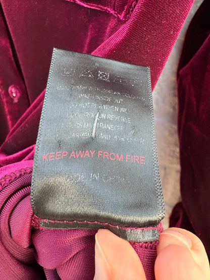 Sosandar Velvet Shirt Size 18