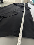 Donna Karan New York Black Stretch Knee Length Ruffle Shift Dress Size UK XL