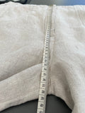 Whistles Barrel Leg Cropped Linen Trousers Size 16