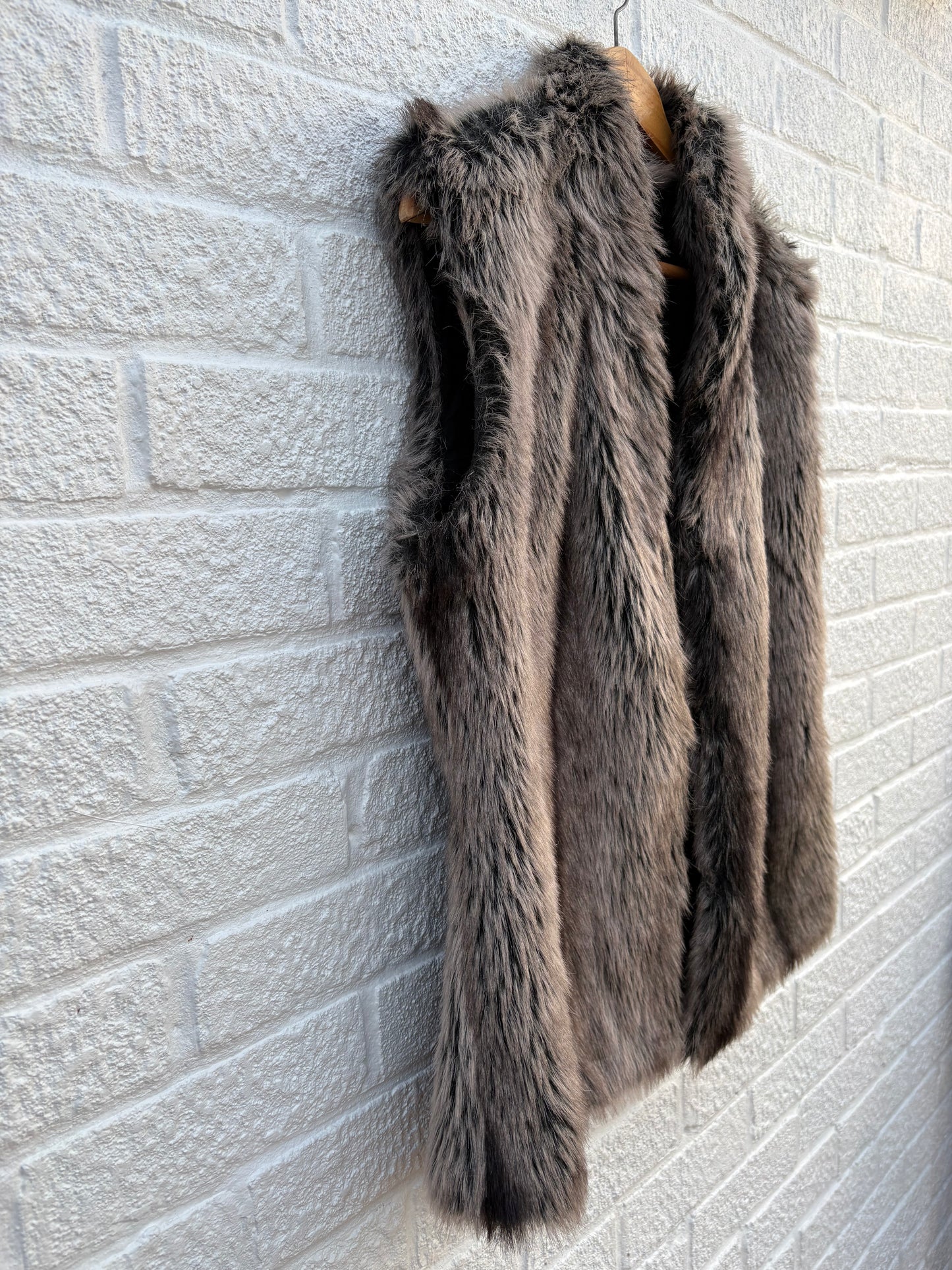 Suzanne Bettley Faux Fur Gilet Size Large
