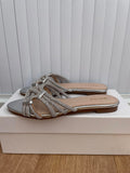 Reiss New Silver Sandals Size UK 4