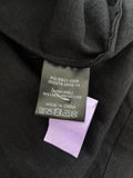 Hush Linen Mix Black Button Up Midi Length Sleeveless Dress Size UK 14