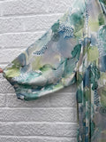 Dea Kudibal Mulberry Silk Blue/ Green Harper Maxi Dress Size Medium