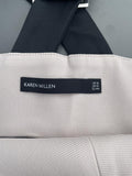 Karen Millen Pink/ Black Knee Length Fitted Dress Size UK 16
