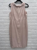Paddy Campbell Pink Shot Silk Knee Length Dress & Coat Size UK 14/ 16