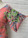 Diane Von Furstenberg Pink Silk Wrap Dress Size UK 18