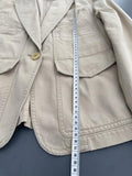 DKNY Beige Cotton Jacket Size 10