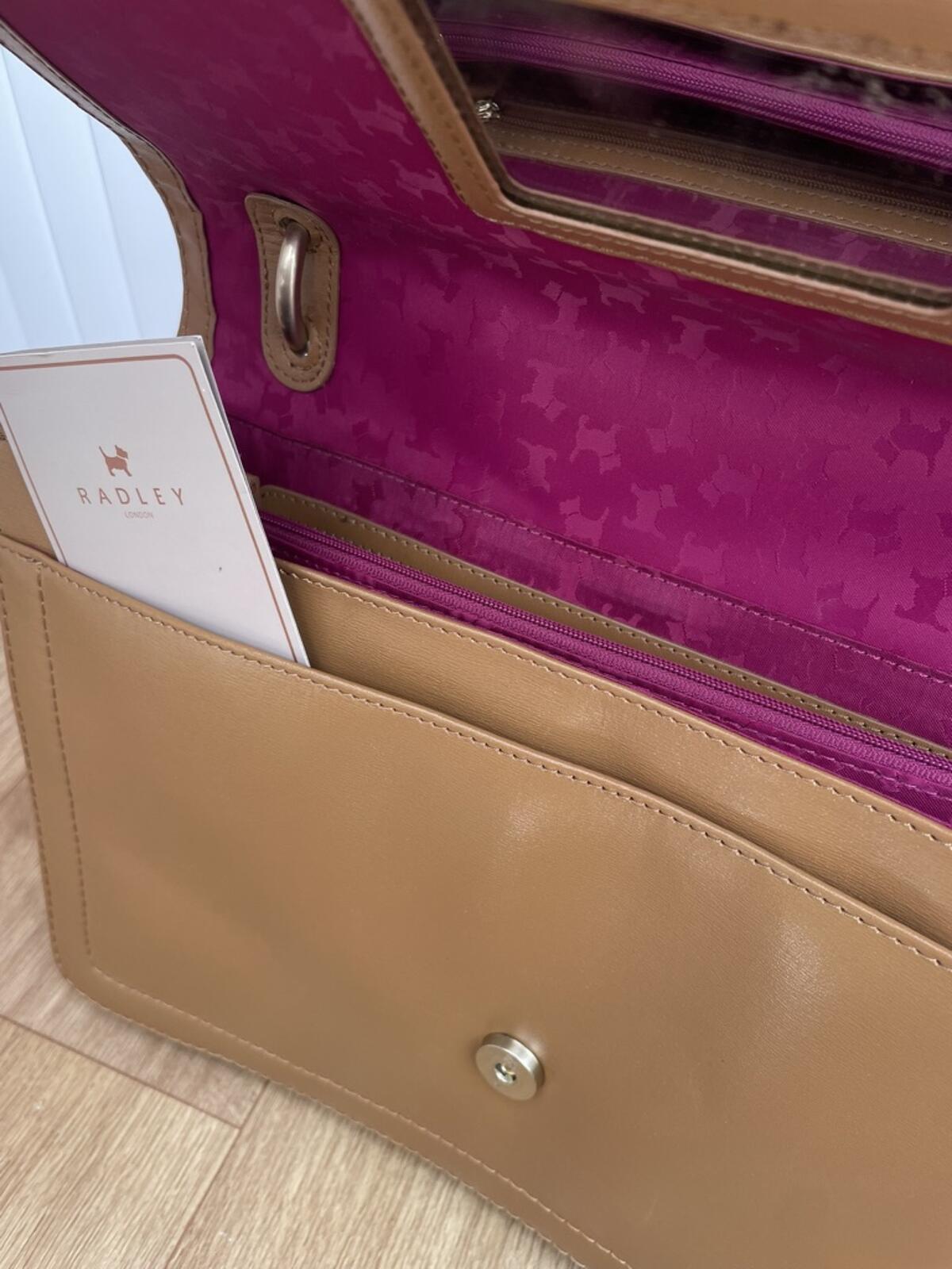 Radley Tan Leather Satchel Bag