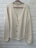 Nomads Organic Cotton Cardigan Size Large
