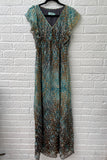 Almost Famous Silk Maxi Dress Size UK 10