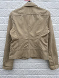 DKNY Beige Cotton Jacket Size 10
