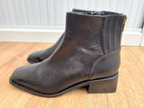 M&S Leather Ankle Boots Size UK 5