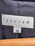 Jigsaw Silk Blend Velvet Jacket Size 16