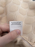 Alexander McQueen Peach/ Cream Honeycomb Fit & Flare Dress Size XXL