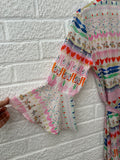 Jessica Russell Flint New Silk Maxi Dress Size Large
