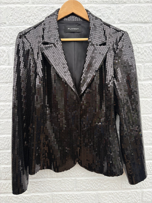 Planet Sequin Jacket Size 14