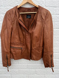 Madeleine Leather Jacket Size 18