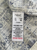 Next Linen Mix Dress Size UK 14