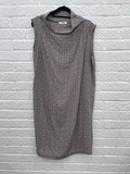 Fahri By Nicole Fahri Blue/ Beige Silk Dress Size UK 16