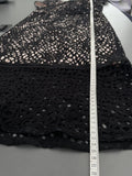 Damsel In A Dress Black/ Pink Midi LengthDress Size UK 14