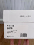 Reiss Harriet Mule Gold Heeled Shoes Size UK 4 EUR 37