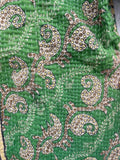 Unbranded Indian Cotton Long Green Jacket Size XL
