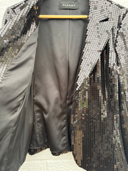 Planet Sequin Jacket Size 14