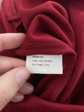 Jovani Deep Red Full Length Halter Neck Evening Dress SIze UK 12