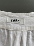 Fahri By Nicole Fahri White Linen Dress Size UK 16