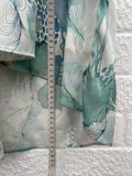 Dea Kudibal Mulberry Silk Blue/ Green Harper Maxi Dress Size Medium