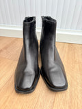 M&S Leather Ankle Boots Size UK 5