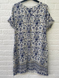 Next Linen Mix Dress Size UK 14
