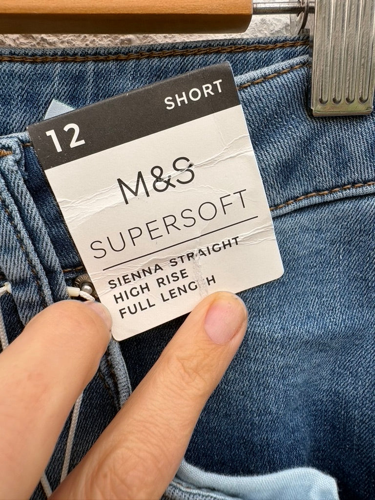 M&S New Sienna Jeans Size 12 Short