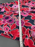 Crew Clothing Navy/ Red/ Pink Floral Shirt Dress Size UK 8